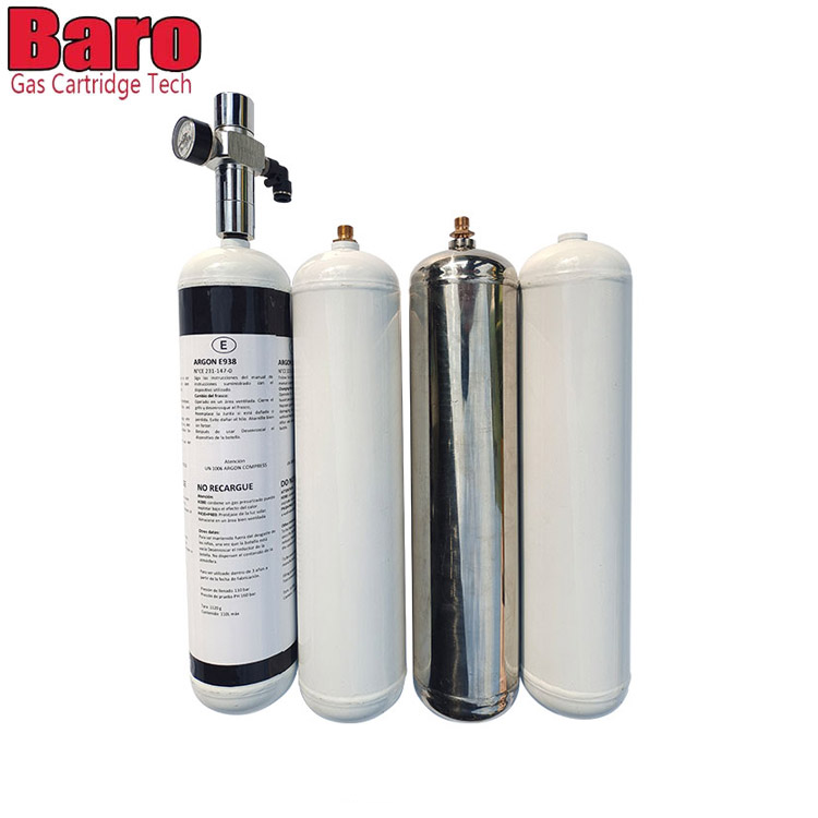 Încărcător de cremă cu cilindru de aluminiu de 580 g