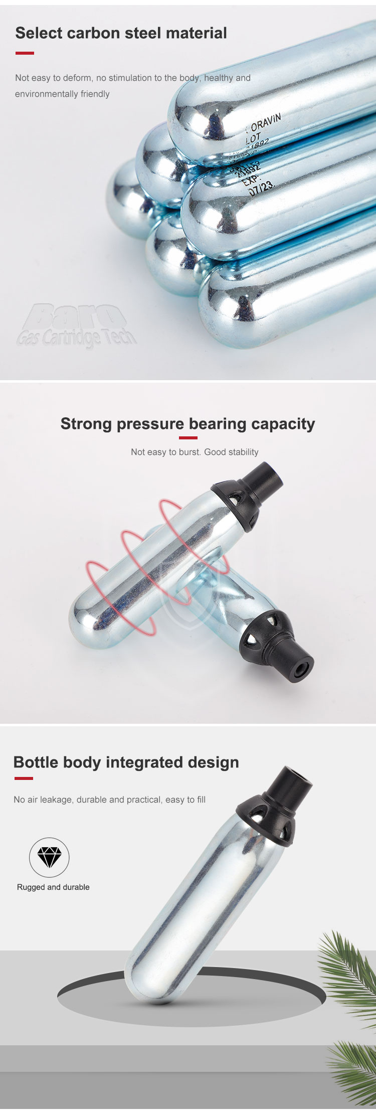 6.5g Argon Capsules for Wine Preservation